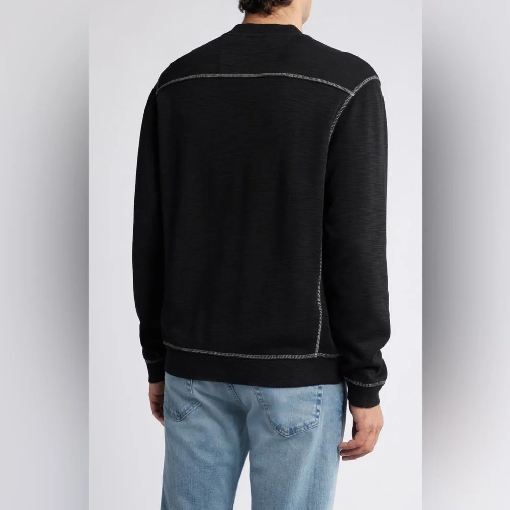Tommy Bahama Tobago Bay Abaco Sweatshirt Black XXL